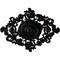 Ekena Millwork Katheryn Ceiling Medallion, Hand-Painted Black Pearl, 22 1/2"W x 30 3/8"H x 1 1/2"P CM30KTBPS - alternate 1